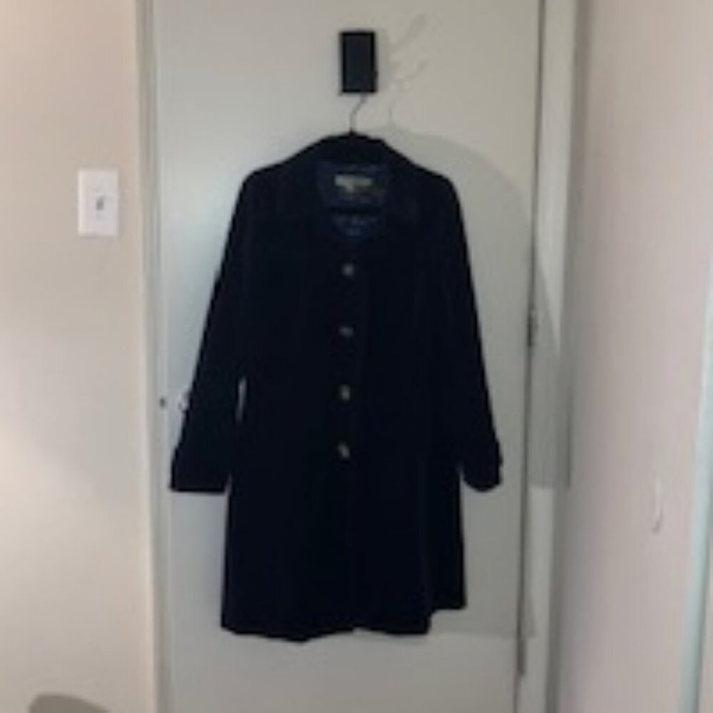 Boden Velvet Coat: US 10R in Blue